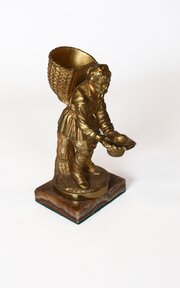Victorian Gilt Bronze Peddler Figure