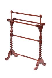 Victorian  Mah Barley Twist  Support Towel Rail
