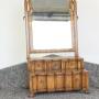 Walnut Queen Anne Revival Dressing Mirror 