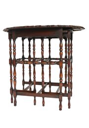 Walnut Tall Nest of Tables circa 1930s