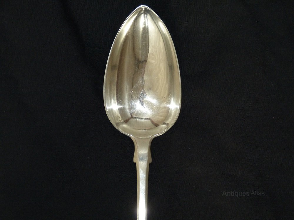 Antiques Atlas Solid Silver Serving Spoon