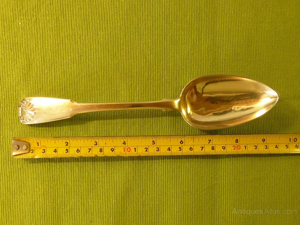 Antiques Atlas Solid Silver Serving Spoon