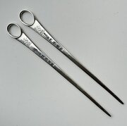 1799 Pair Of Hext & Staniforth Family Silver Skewers
