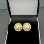 1980s Dior Gold Plated Pearl Rhinestone Earrings
