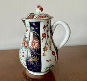 Dr Wall Worcester Queens Pattern Lidded Jug C1770