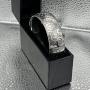 Georg Jensen Silver Engraved Hinged Bangle c1978