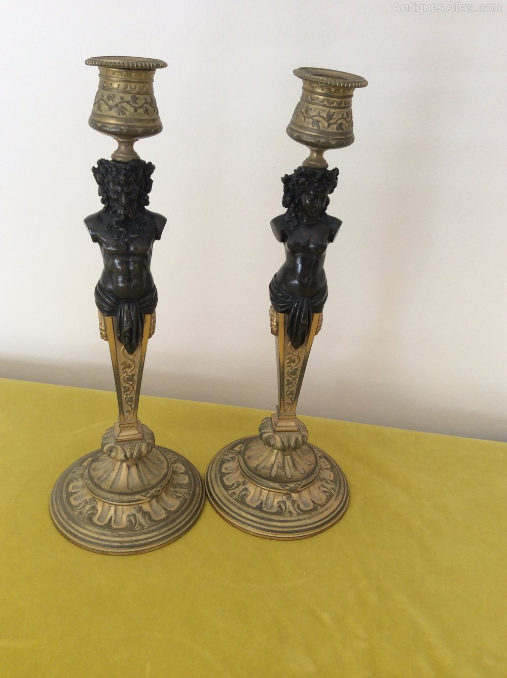 Antiques Atlas Pair Of French Candlesticks By Lois Kley