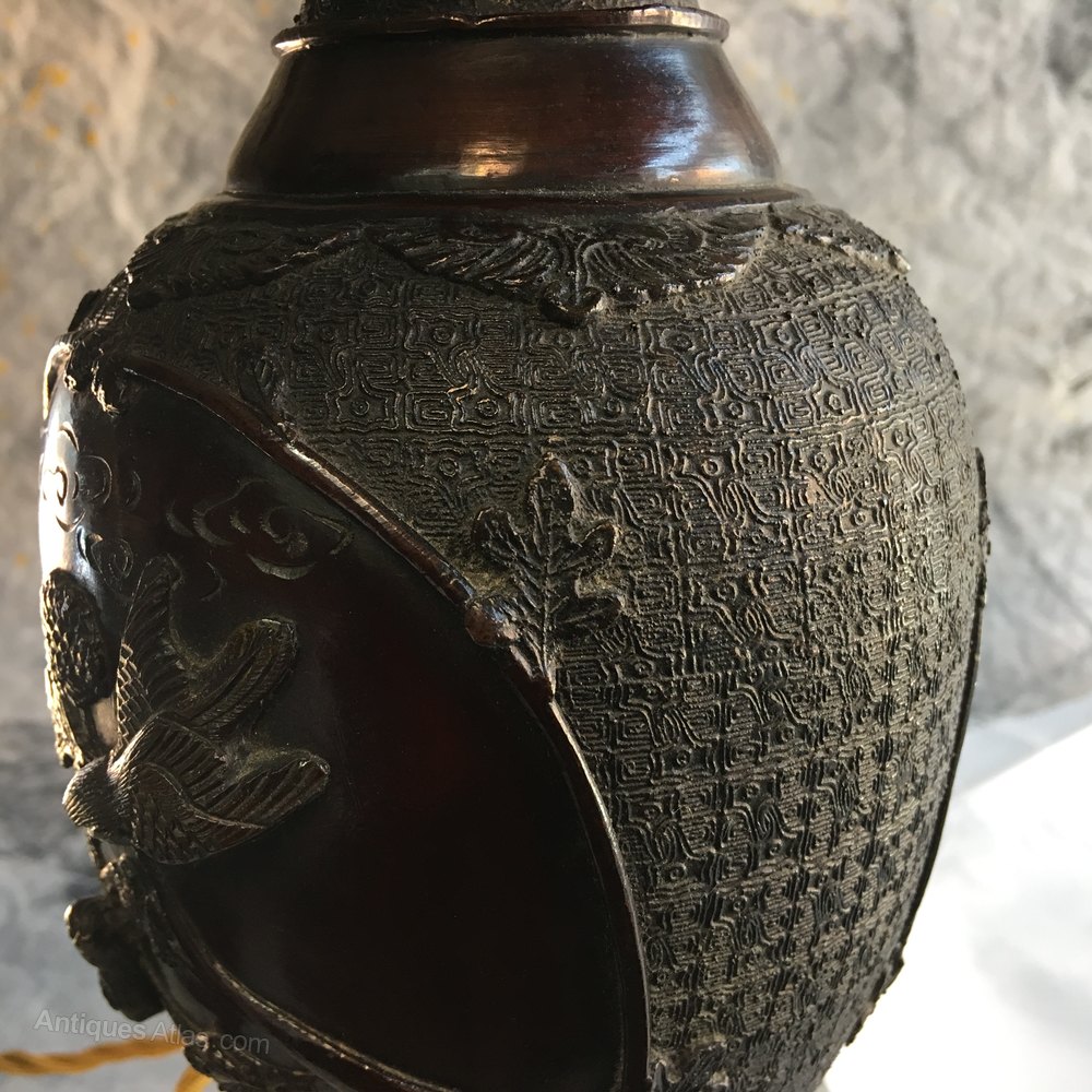 Antiques Atlas Pair Of Japanese Bronze Lamps Meiji Period