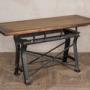 Blacksmiths Cast Iron Upcycled Bar Table