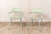 Green Vintage Padded Chairs