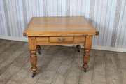 Victorian Pine Extending Table With Drawer