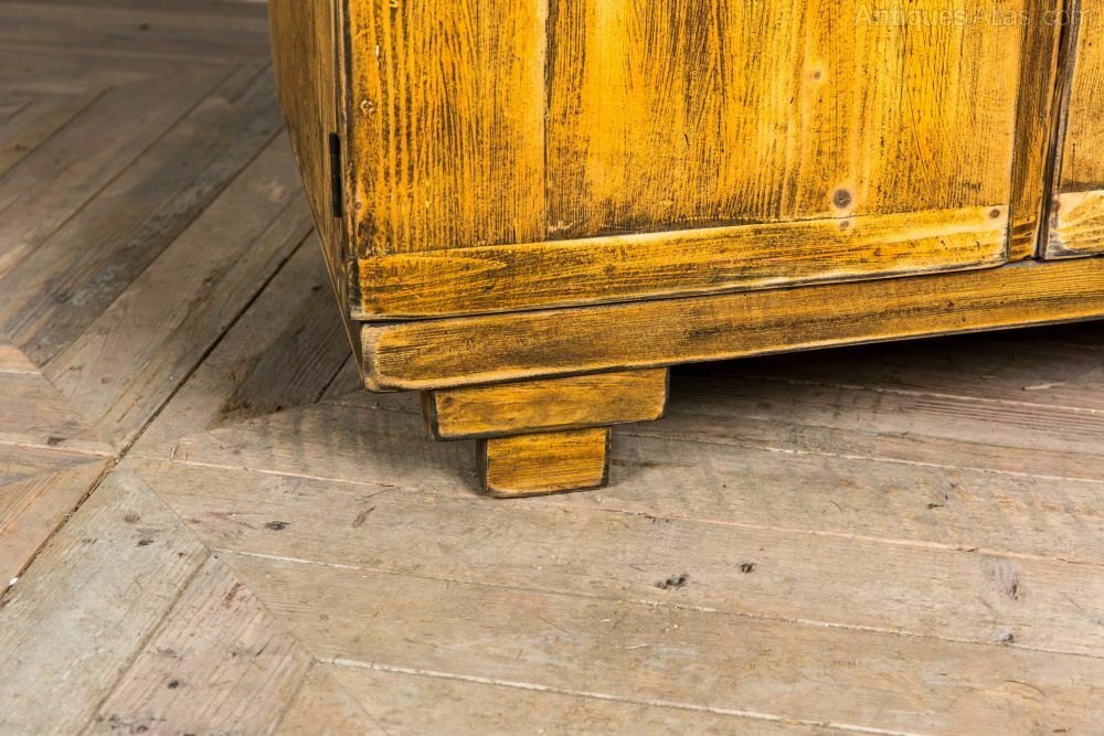 Antiques Atlas Vintage Yellow Cupboard