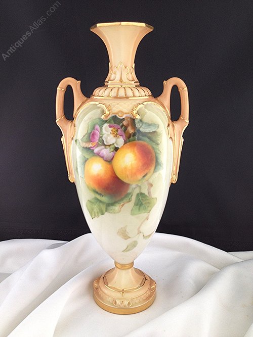 Antiques Atlas - Royal Worcester Fruit Vase Signed F Parker Antiques Atlas - Royal Worcester Fruit Vase Signed F Parker