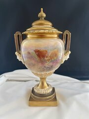 Royal Worcester Vase Signed H Stinton