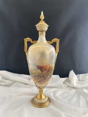 Royal Worcester Vase Signed J Stinton