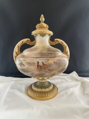 Royal Worcester Vase Signed Jas Stinton