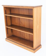 Arts And Crafts Style Blonde Oak Open Bookcase