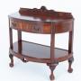 Bow Fronted Mahogany Side Table