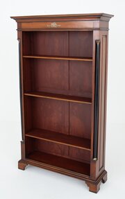 Empire Style Mahogany Open Bookcase