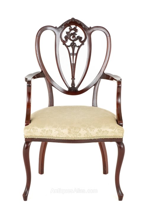 French Style Mahogany Arm Chair Antiques Atlas