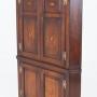 Georgian Oak Panelled Cornet Cabinet