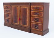 Georgian Revival Mahogany Breakfront Sideboard