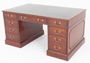 Georgian Revival Mahogany Partners Desk