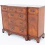 Georgian Revival Walnut Breakfront Sideboard