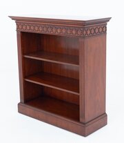 Georgian Style Mahogany Open Bookcase