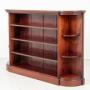Good Quality Mahogany Bow End Open Bookcase