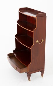 Good Quality Mahogany Waterfall Bookcase