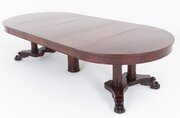 Impressive Mahogany Split Base Dining Table