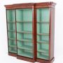 Large Victorian Mahogany Breakfront Open Bookcase