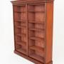 Large Victorian Mahogany Open Bookcase