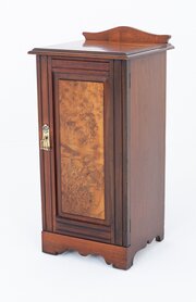 Late Victorian Walnut Bedside Cabinet