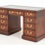 Mahogany Maple & Co Pedestal Desk