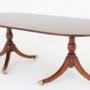 Mahogany Regency Revival 2 Pedestal Dining Table