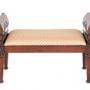 Mahogany Regency Revival Window Seat