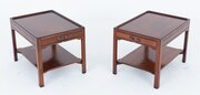 Pair Of Mahogany End Tables