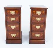 Pair Of Mahogany Inlaid Chest Of Drawers