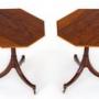 Pair of Mahogany Regency Revival Wine Tables.