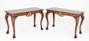 Pair Of Mahogany And Gilt Console Tables