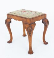 Queen Anne Walnut Stool