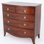 Regency Mahogany Bow Chest of Drawers