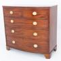 Regency Mahogany Bow Chest of Drawers 