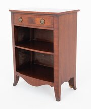 Regency Revival Mahogany Open Bookcase