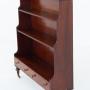 Regency Revival Mahogany Waterfall Open Bookcase