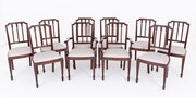 Set Of 10 (8+2) Mahogany Hepplewhite Style Dining 
