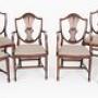 Set of 8 (6 + 2) Mahogany Shield Back Dining Chair