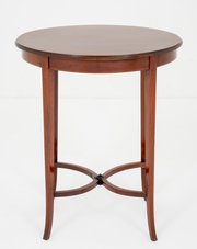 Sheraton Revival Mahogany Oval Occasional Table